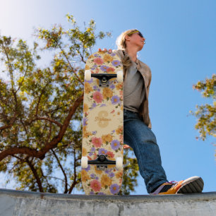 Skate Vintage Daisy Floral Pattern (2)