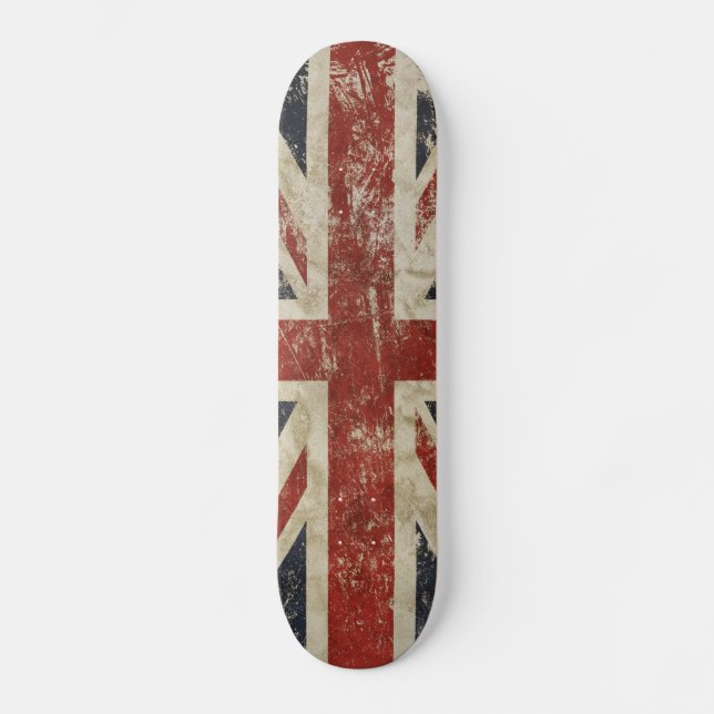 skate - Vintage Faded Union Jack Flag (Frente)