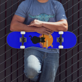 Skate vintage gato esperado urbano