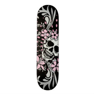 Skate Vintage Girly Skull