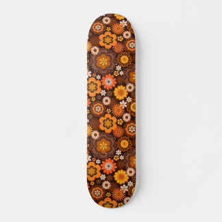Skate Vintage Retro 70s Groovy Floral