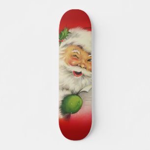 Skate Vintage Santa Claus Natal
