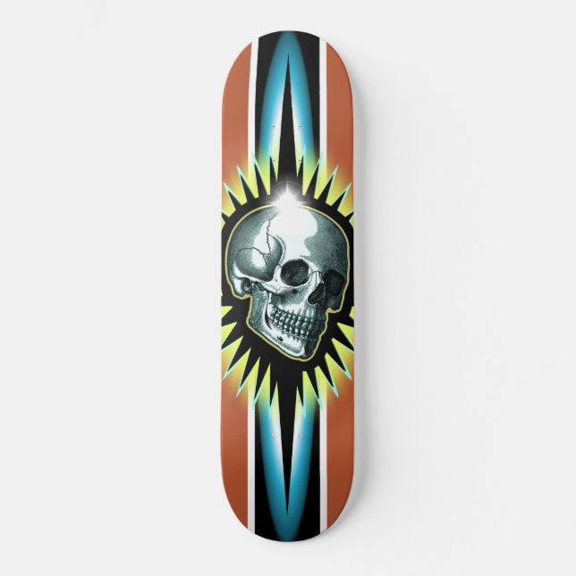 Skate Vintage Skull Starburst (Frente)