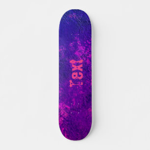 Skate violeta-rosa-marinho-roxa-mármore-abstrato