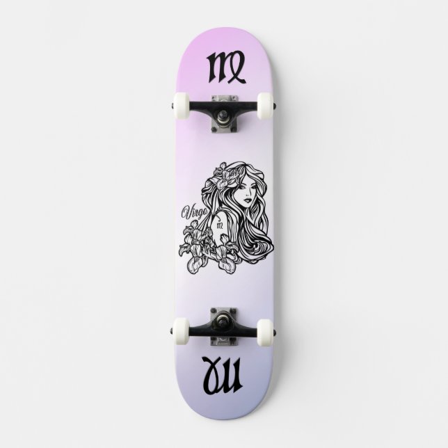 Skate Virgo A Virgem Zodiac Purple (Frente)