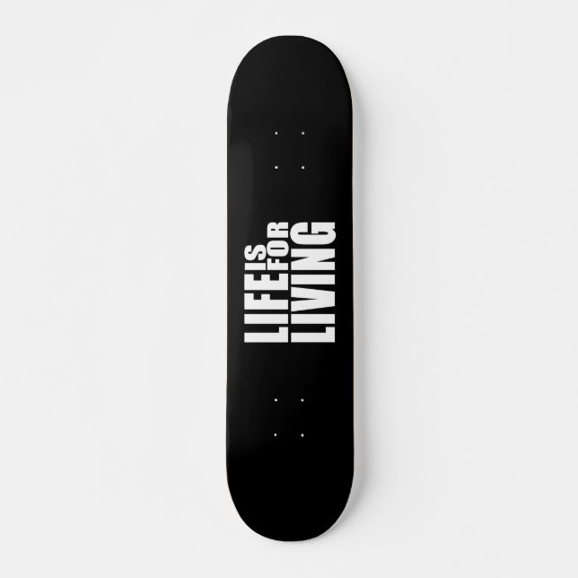 Skate Vivem as citações positivas da mantra: A vida é (Frente)