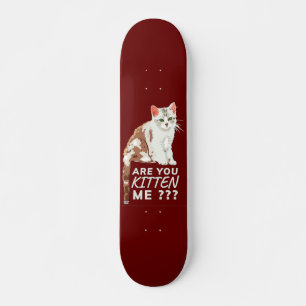 Skate "VOCÊ ESTÁ ME BATENDO" Gato engraçado