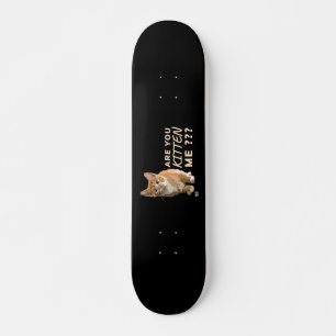 Skate "VOCÊ ESTÁ ME BATENDO" Gato engraçado