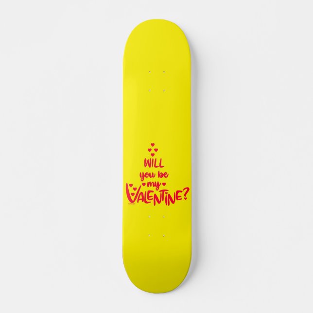 Skate VOCÊ SERÁ MEU NAMORADOS? presente de dia de os nam (Frente)