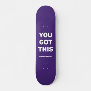 Skate Você Tem Essa Legal Violeta Roxa Nome personaliz
