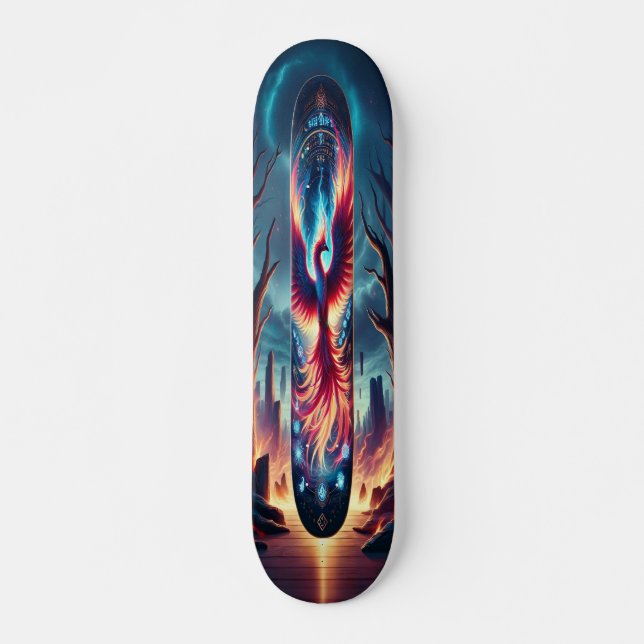 Skate "Voo da Phoenix: Crepúsculo Encantado (Frente)