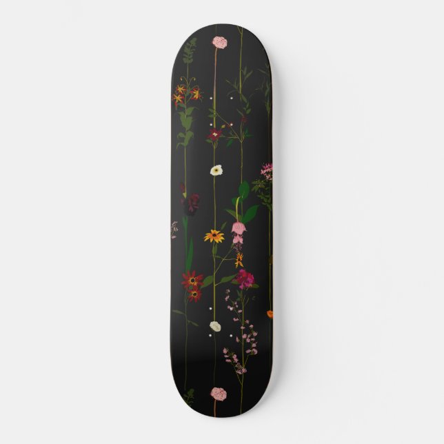 Skate Wallroll Floral - Escuro (Frente)