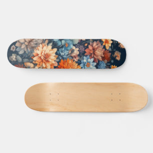 Skate Watercolor Illustração rústica vintage elegante