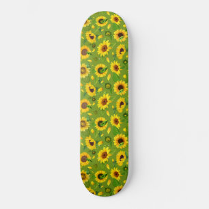 Skate Watercolor Sunflower 4