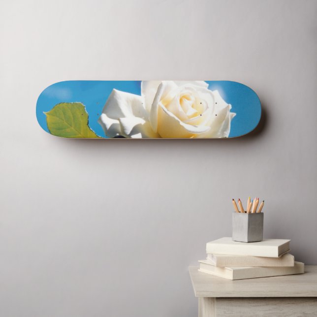 Skate White Rose Beauty (Arte de parede (Horz))