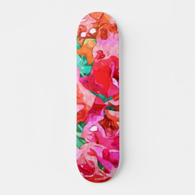 Skate Wild Bougainvillea, Bloom Summer Floral Bohemian (Frente)
