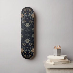 Skate William Morris Arte Nova Estética Escura floral