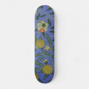 Skate William Morris Blue Wallpaper Padrão