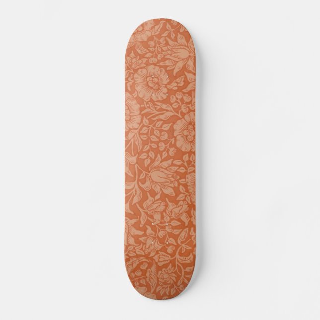 Skate William Morris Mallow Floral Wallpaper Design (Frente)