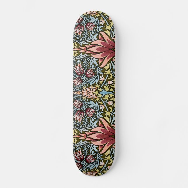 Skate William Morris Snakeshead Padrão Floral (Frente)