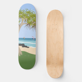 Skate Wing Foil Surfers Pandanus Tree na Praia