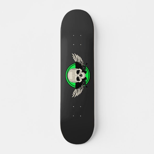 Skate Wing Skull - VERDE (Frente)