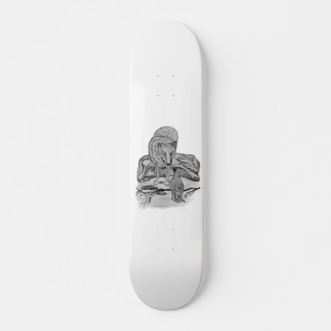 Skate Wolf mit Rabe (Frente)