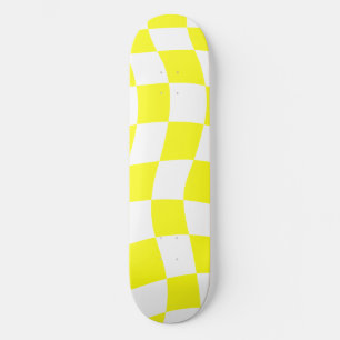 Skate Xadrez Amarelo