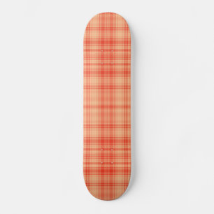 Skate Xadrez laranja