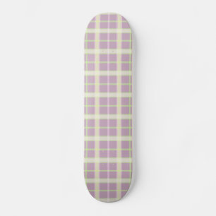 Skate Xadrez Mauve & Pastels