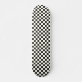 Skate Xadrez Preto e Branco Extinto