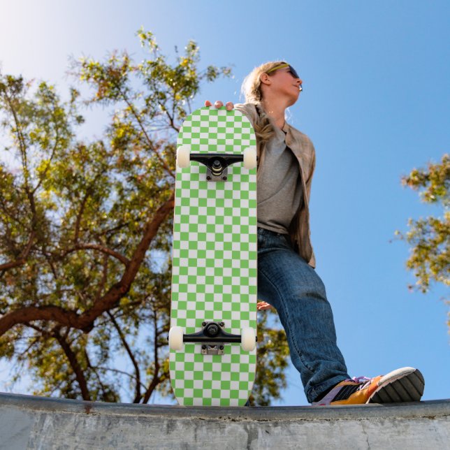Skate Xadrez verde  (Ao ar livre 1)
