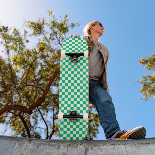 Skate Xadrez verde clássico  (Ao ar livre 1)