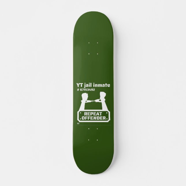 Skate "YAIL INMATE", preso engraçado (Frente)