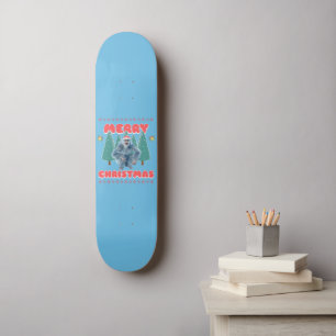 Skate Yeti Engraçado - Feliz Natal