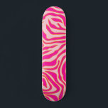 Skate Zebra Stripes Rosa Laranja Cor-de-rosa Impressão A<br><div class="desc">Zebra Print - padrão cor-de-rosa e laranja - impressão animal selvagem.</div>