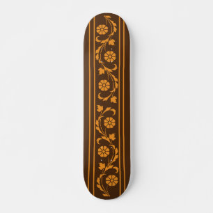 Skate Zen Earthtone - Design de Gráfico Floral Cuto