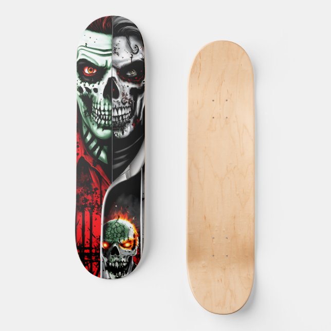 Skate Zombie e Skull (Frente)