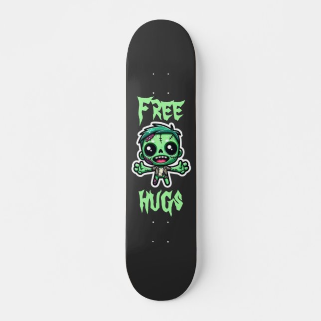 Skate Zombie engraçado (Frente)