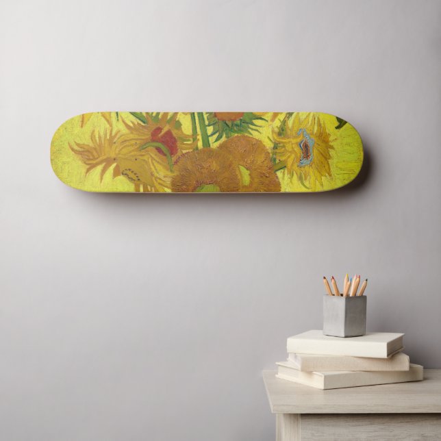 Skate Zonnebloemen (Van Gogh) (Arte de parede (Horz))