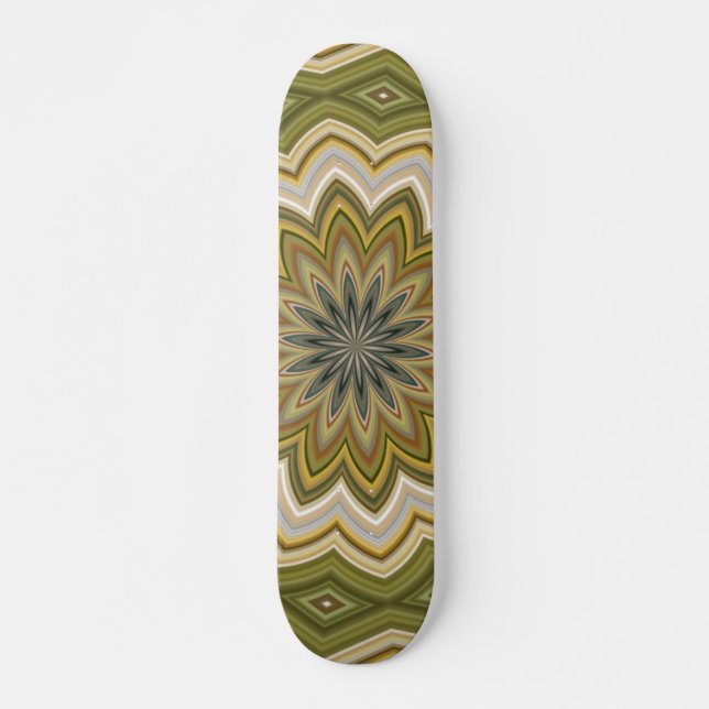 skateboard abstrato Verde (Frente)
