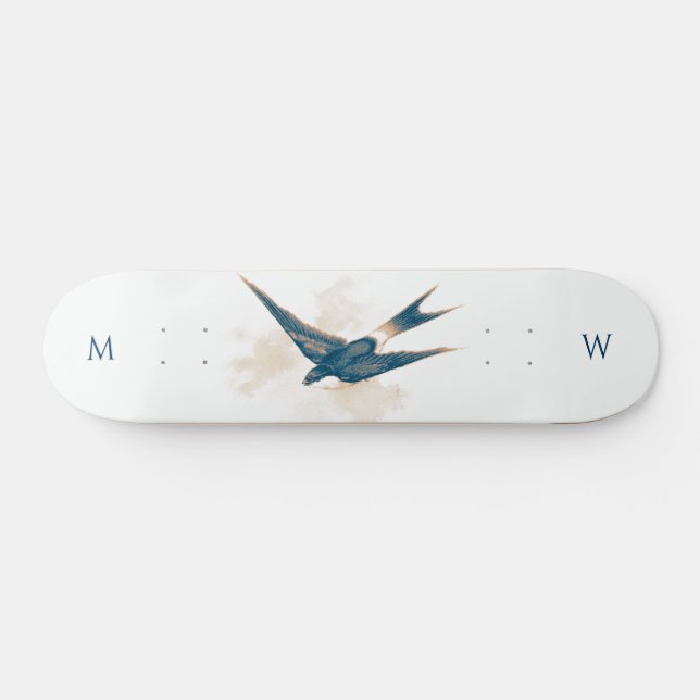 Skateboard Andorinha Monogramada (Horz)