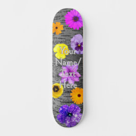 Skateboard Árvores e Flores da Primavera