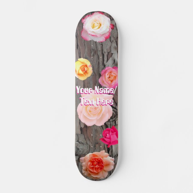 Skateboard Árvores e Rosas (Frente)