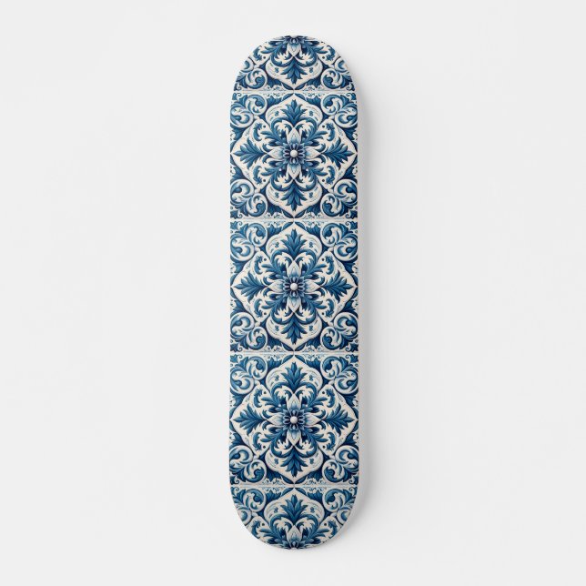 Skateboard azulejo Português (Frente)