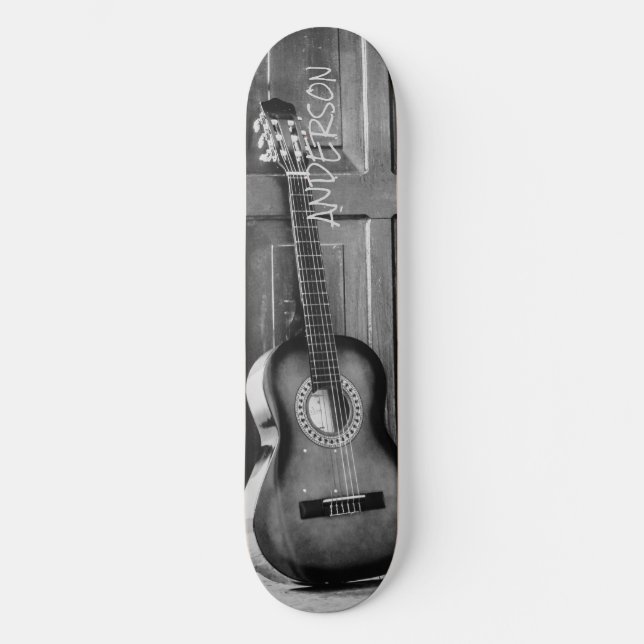 Skateboard Black Country Guitar  (Frente)