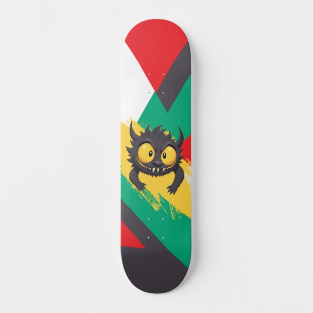 Skateboard black monster  (Frente)