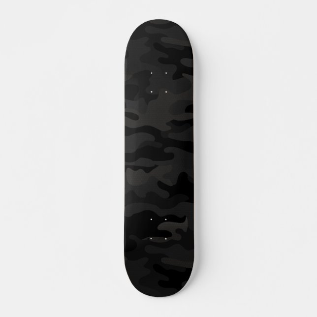 Skateboard Black Stealth Camo (Frente)
