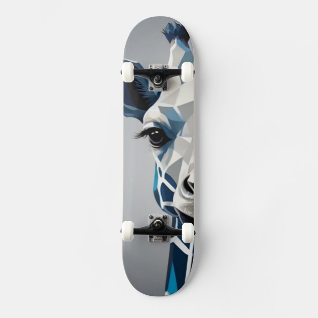 Skateboard Blue Giraffe (Frente)