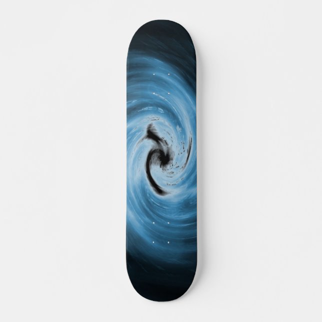 Skateboard Blue Swirl (Frente)